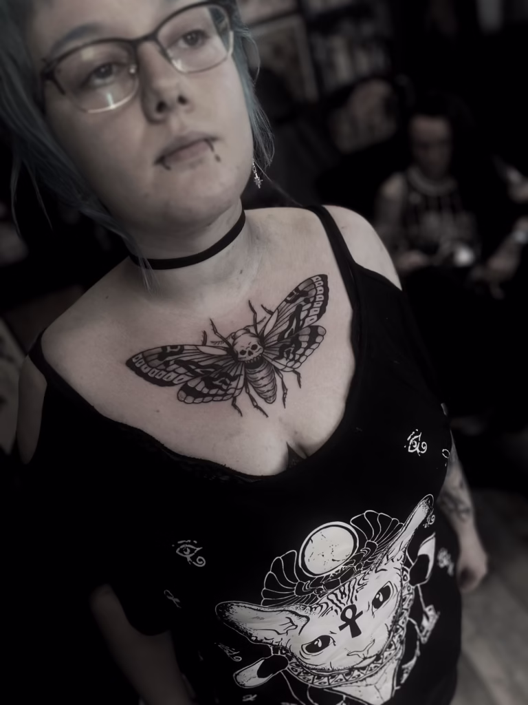 deadhead moth tattoo