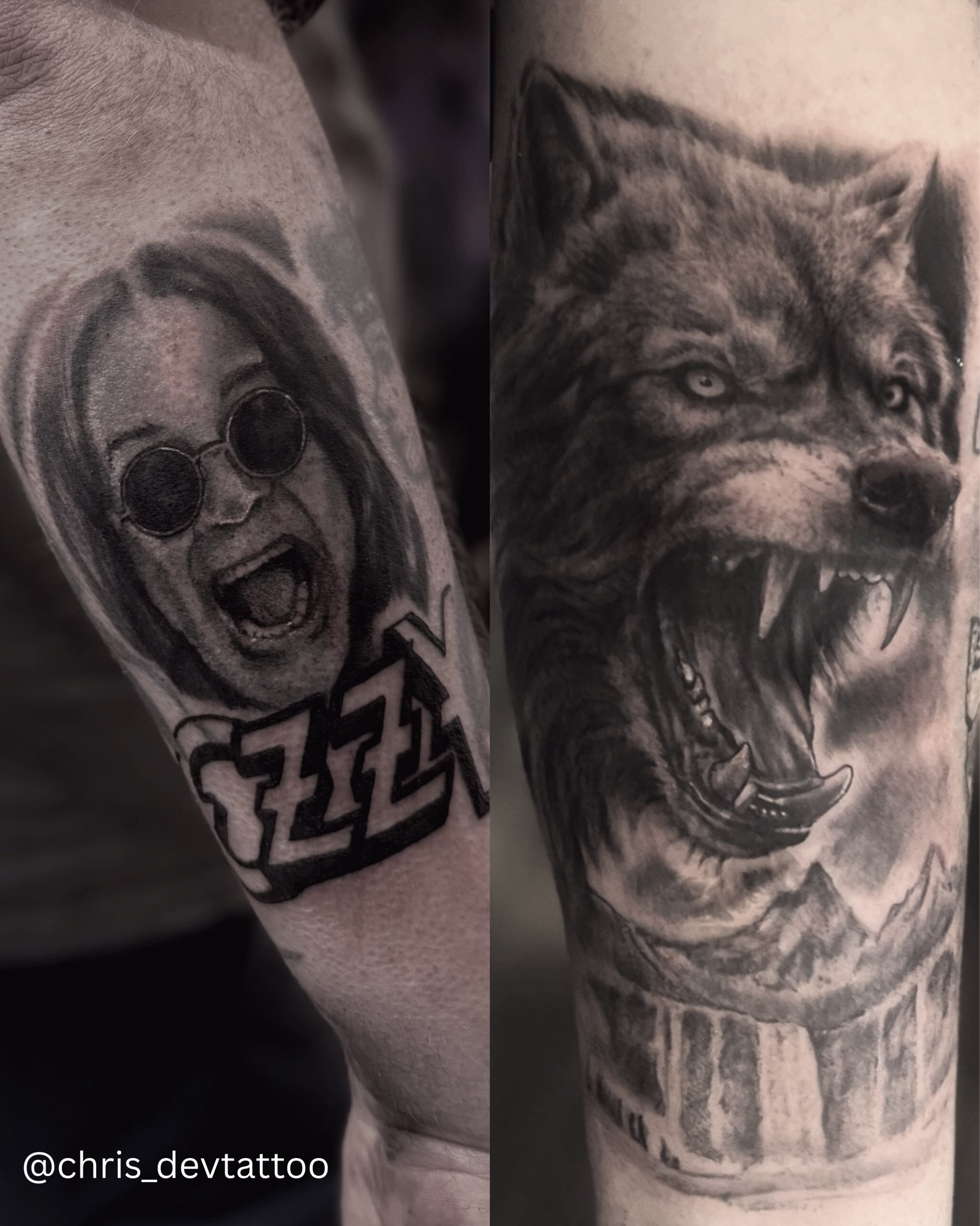 Black & Grey Tattoos Manchester, Salford & Irlam 6 ozzyosbourneportaittattoo scaled