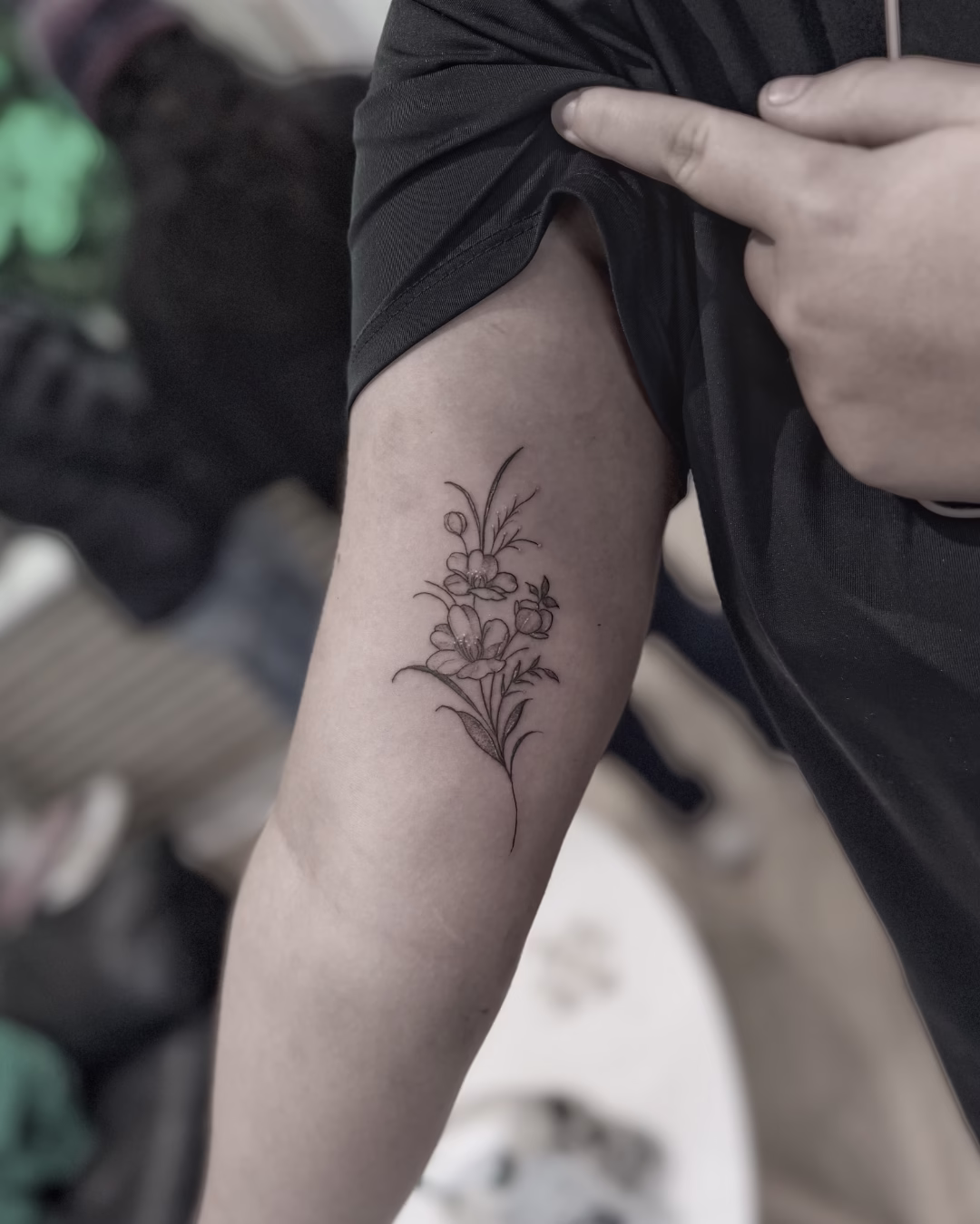 fineline tattoo done in manchester
