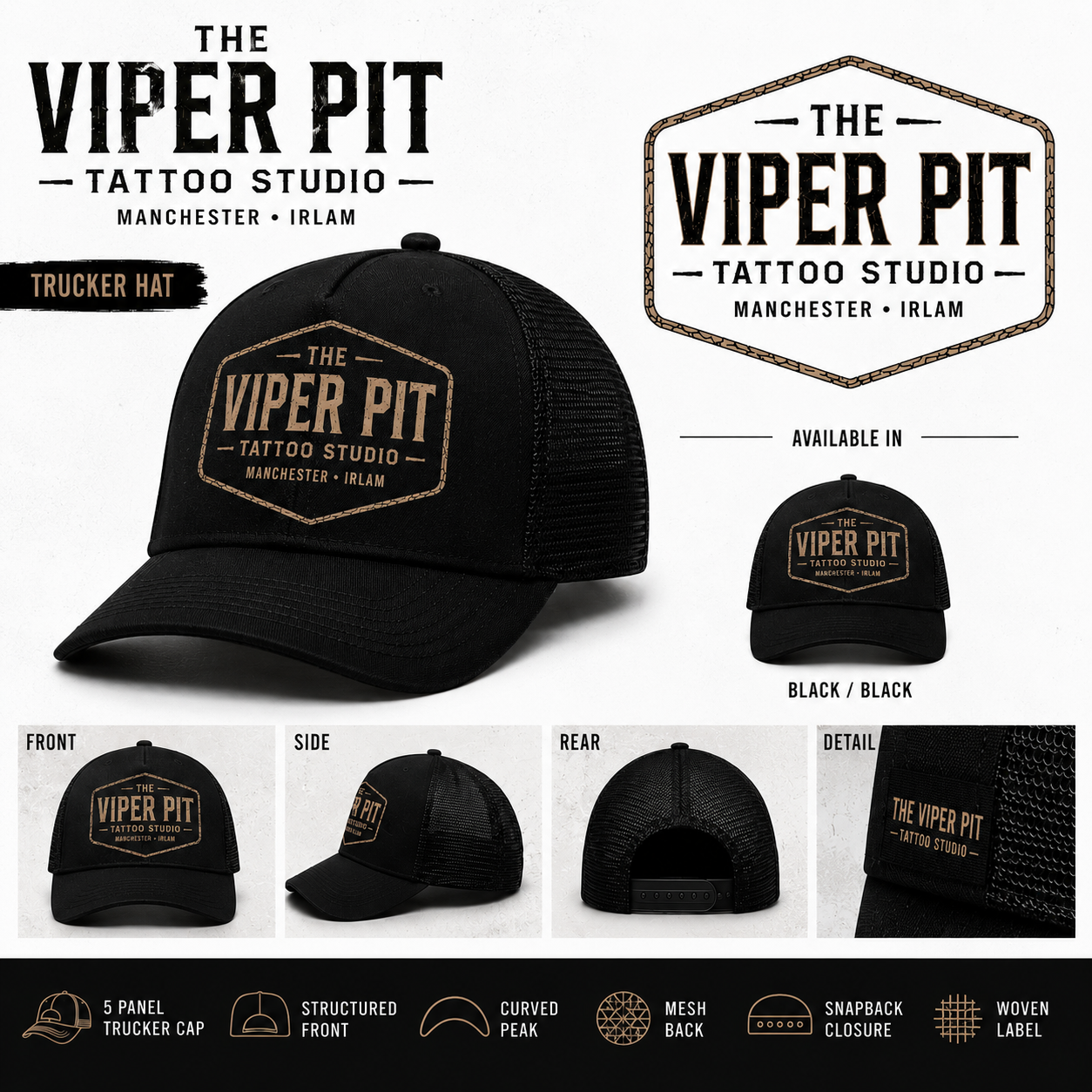 Trucker Cap The Viper Pit Tattoo Studio