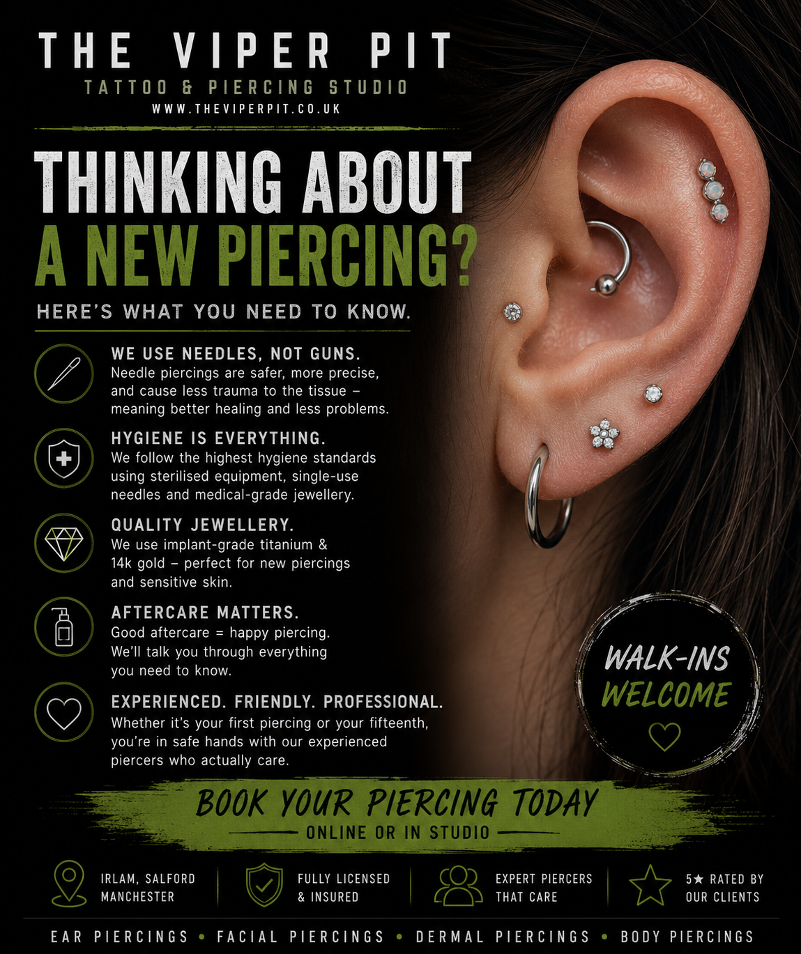 Needle Piercings in Manchester – Why Professional Studios Don’t Use Piercing Guns 1 newpiercingmanchesterblog