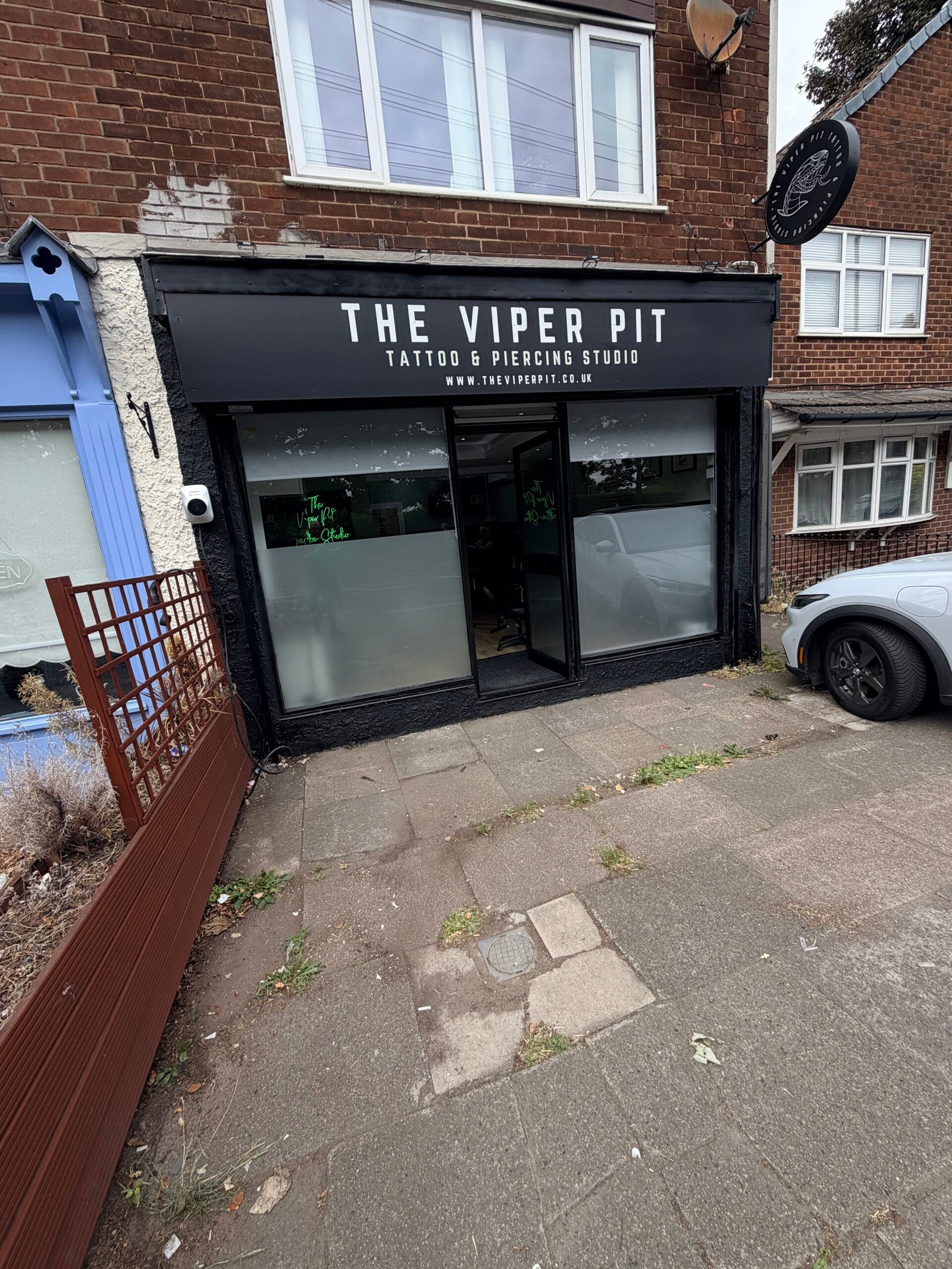 Inside The Viper Pit tattoo and piercing studio in Irlam